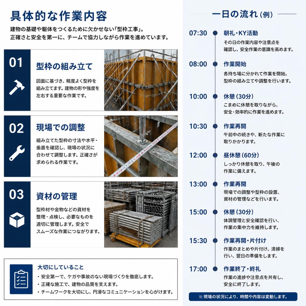 2. 型枠大工の仕事内容