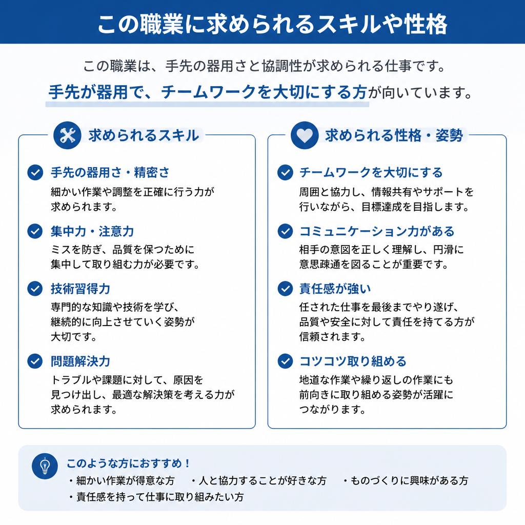 3. 型枠大工に向いている人の特徴