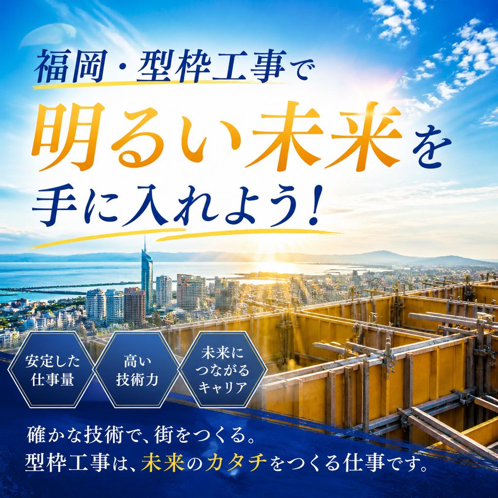 福岡・型枠工事で明るい未来を手に入れよう！