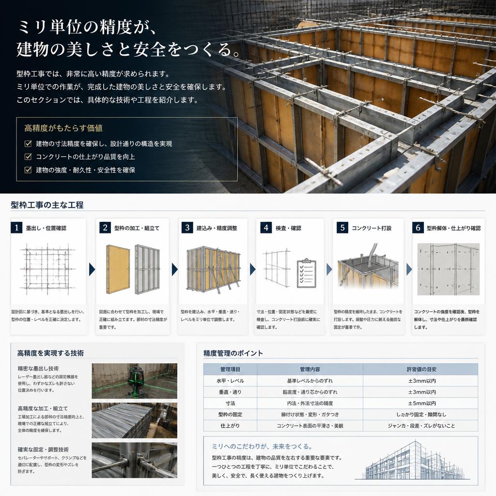 職人技が生きるミリ単位の精度
