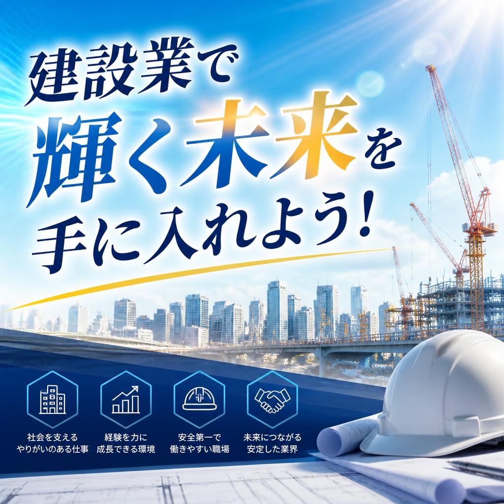 建設業で輝く未来を手に入れよう！