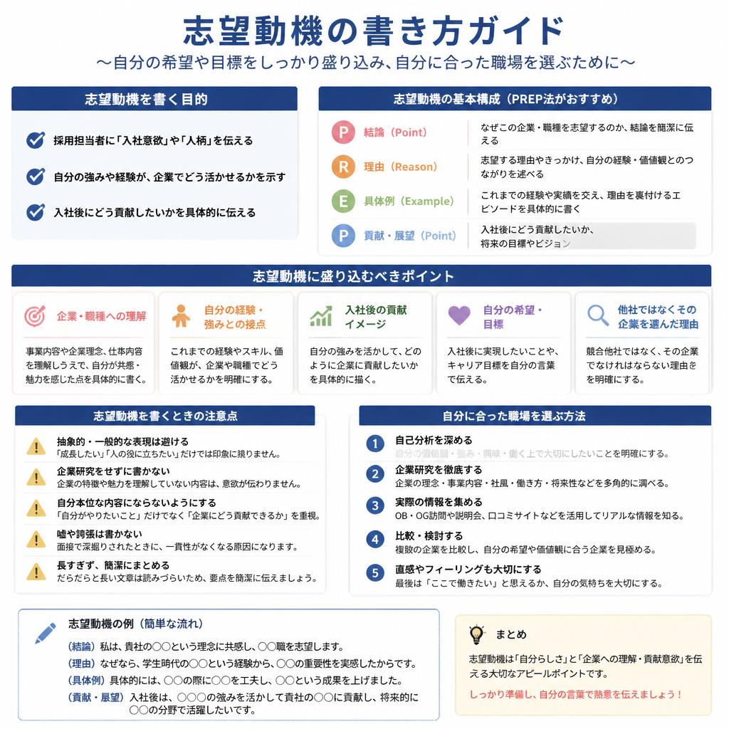 2. 志望動機の書き方