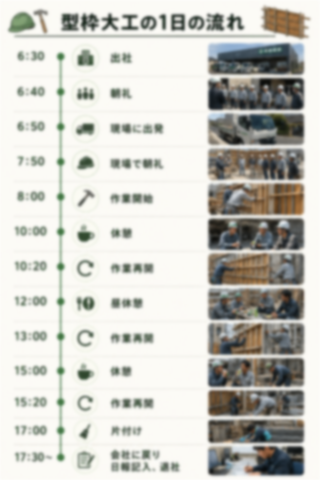 未経験からでも安心！型枠大工・配送ドライバーの1日を徹底解説！
