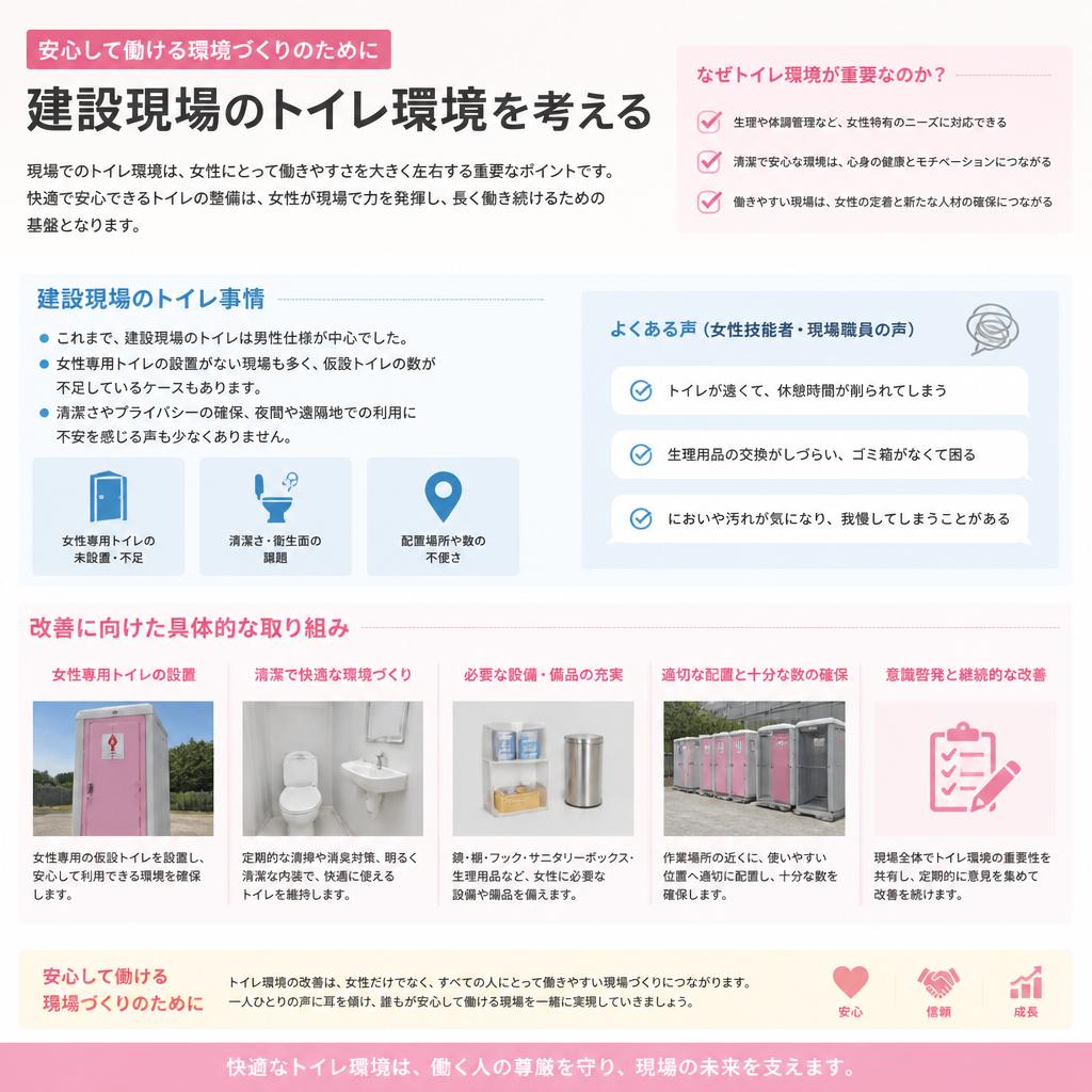 現場のトイレ事情
