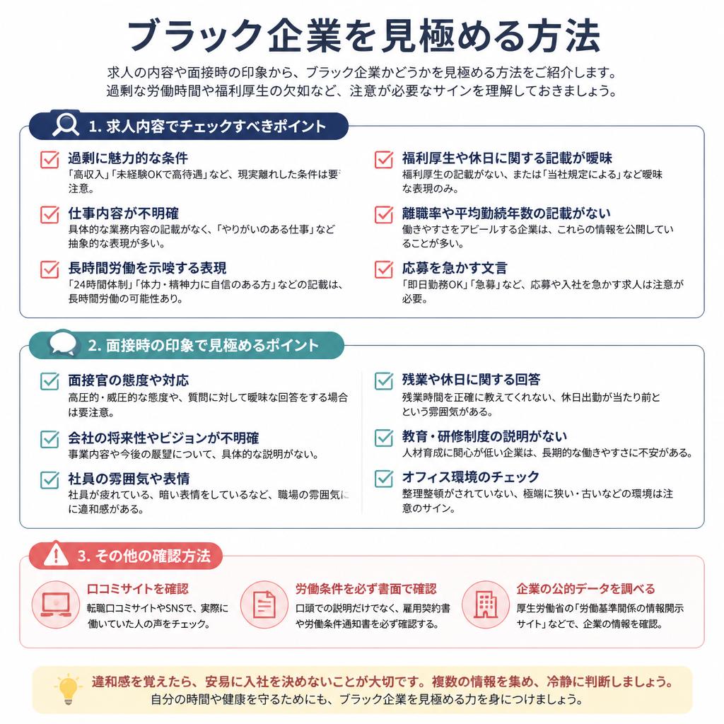 【3】ブラック企業を見極めるチェックポイント
