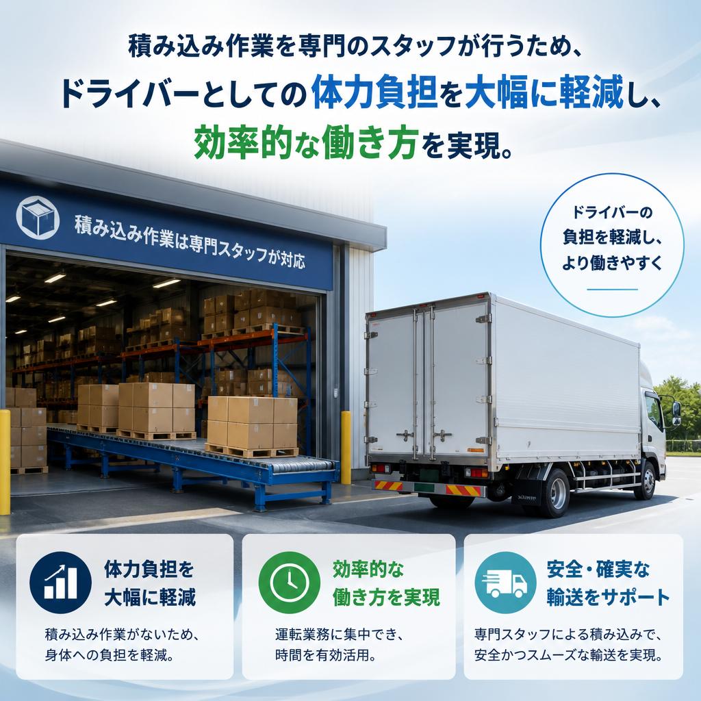 2. 積み込みなしで働くメリット