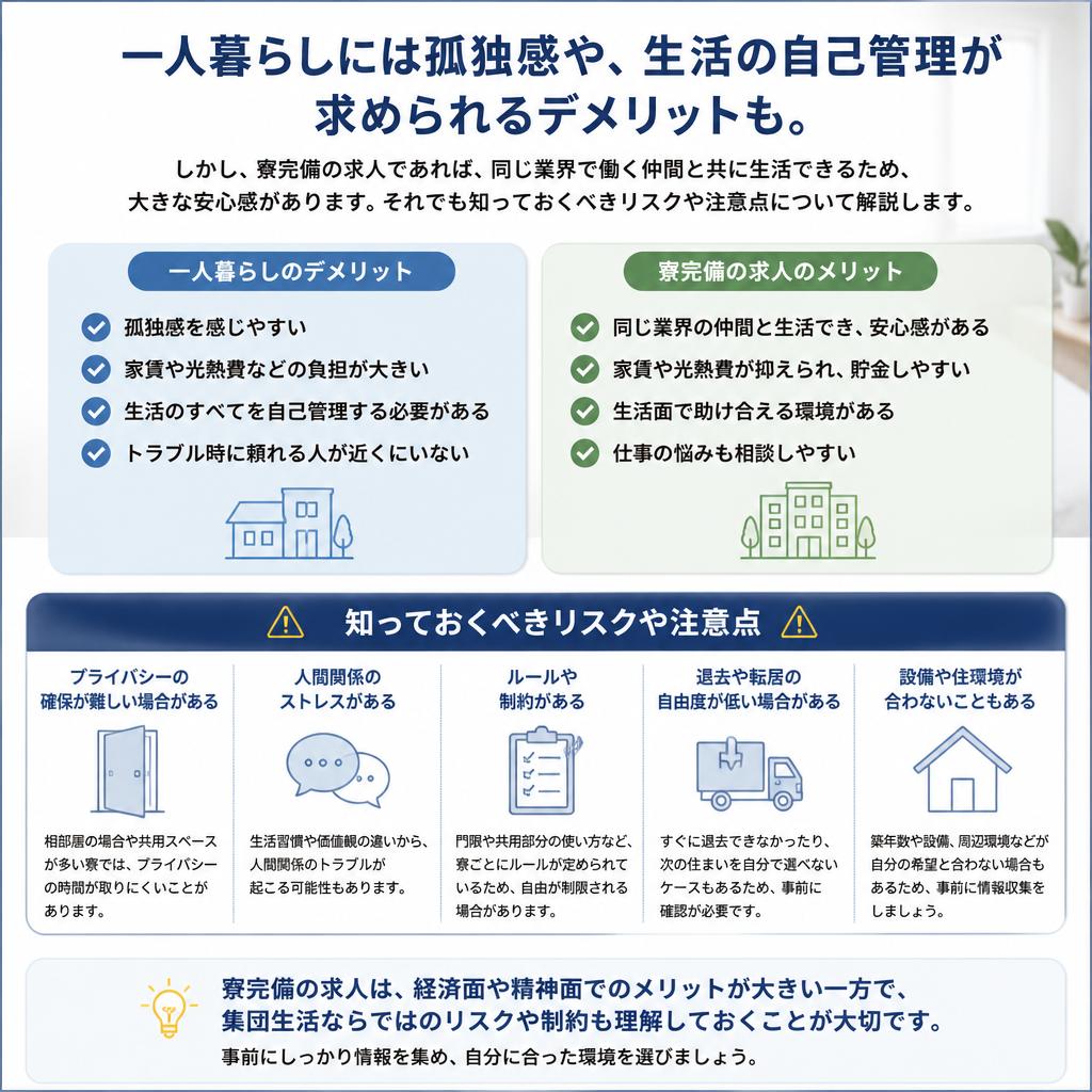 一人暮らしのデメリットを知ろう