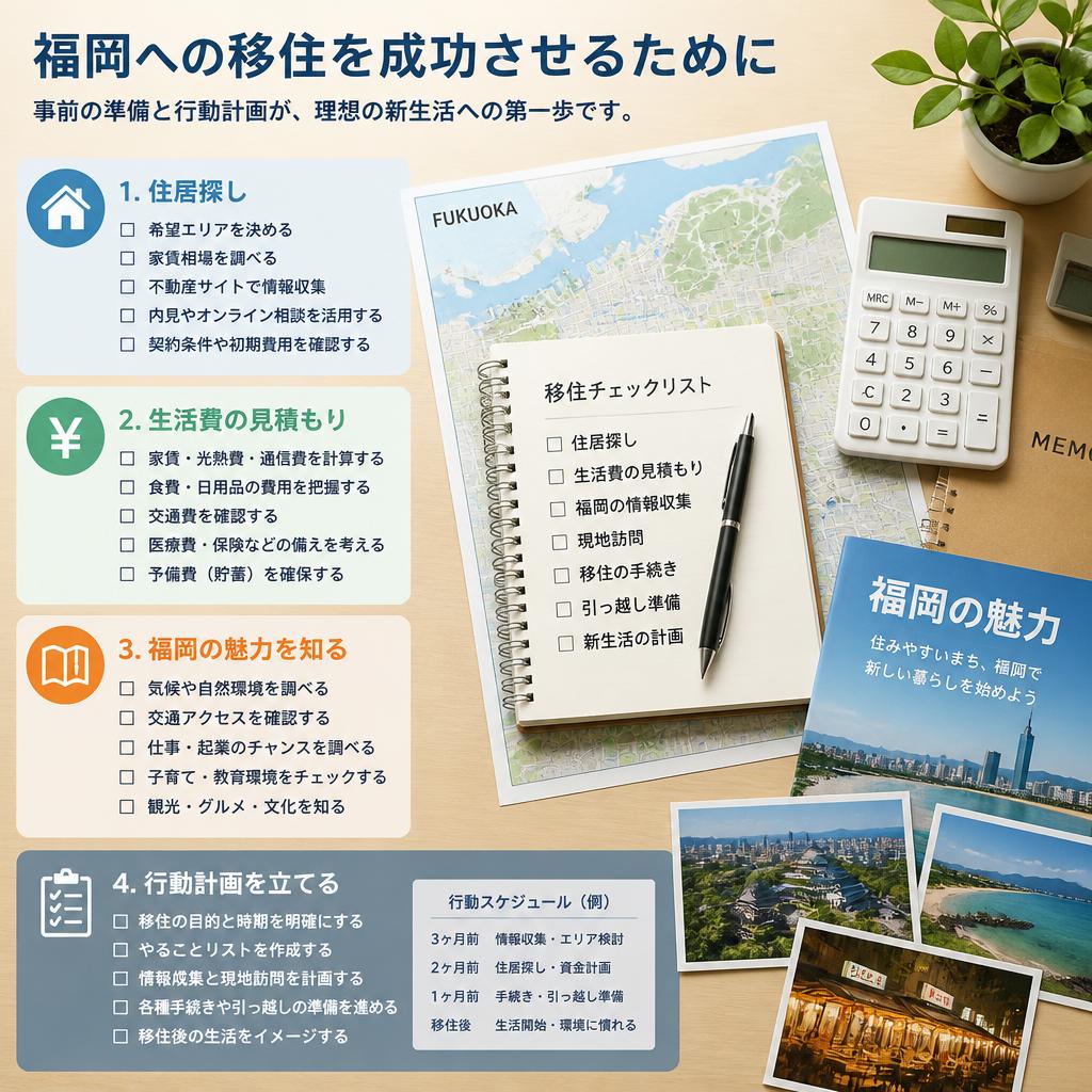 移住を成功させるためのステップ