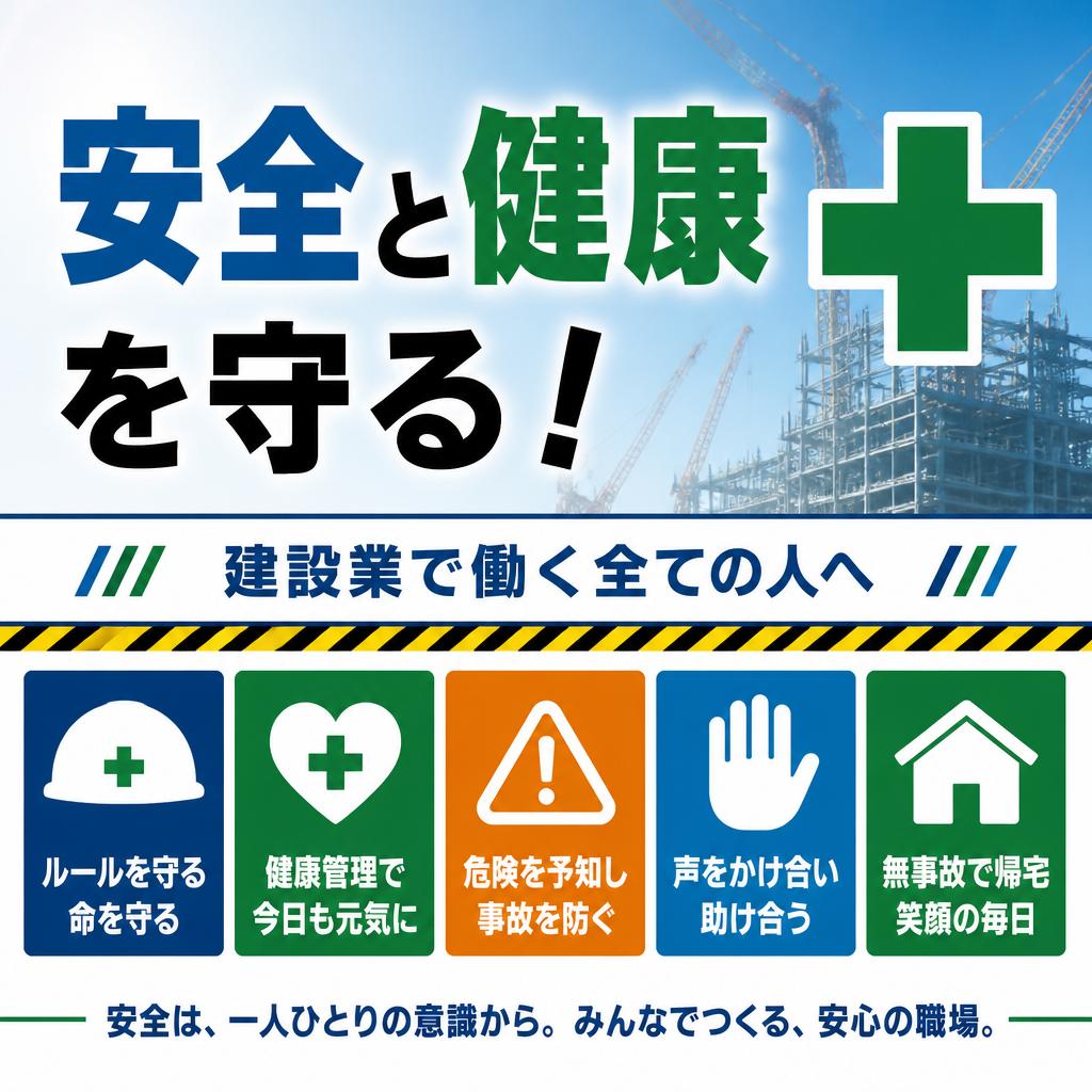 安全と健康を守る！建設業で働く全ての人へ