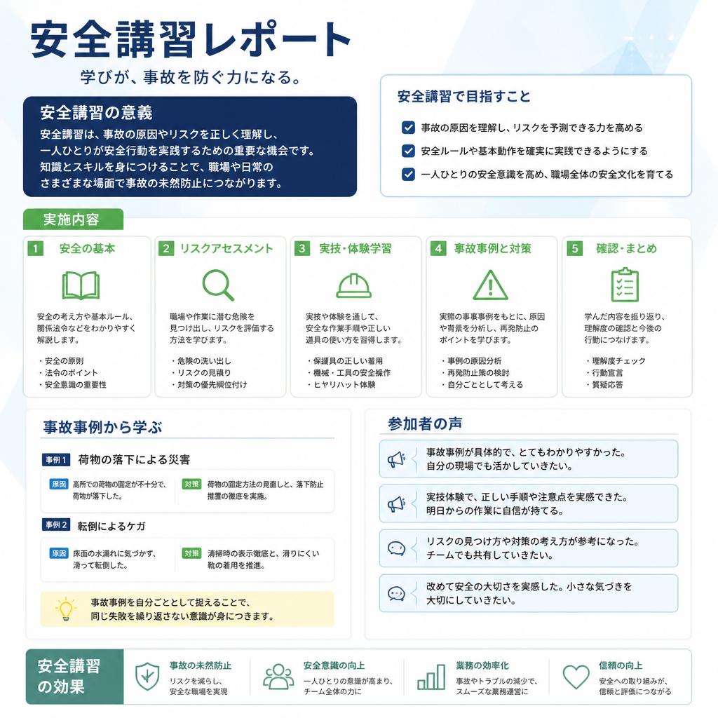 安全講習の重要性とその効果